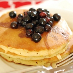 Lemon Cream Cheese Pancakes