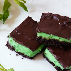 Mint Cream Brownies