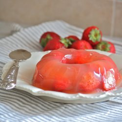 Aspic of Strawberries and Tea