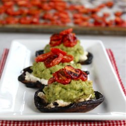 Goat Cheese and Avocado Portobellos