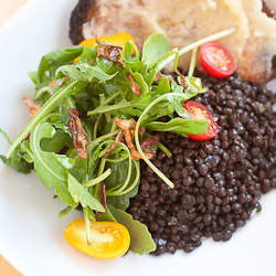 “Caviar” lentil salad