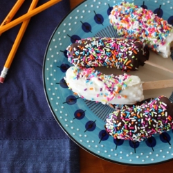 Cake Batter Chocolate Frozen Banana