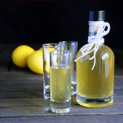 home-made limoncello