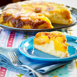 Peach Cobbler Upside Down Cake