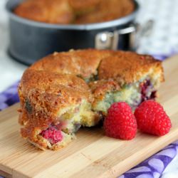 Triple Berry Buttermilk Cake