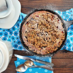 Yogurt Cake with Plum Streusel