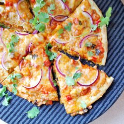 Taco Quesadilla Pizza