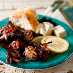 Grilled Octopus, Greek Style