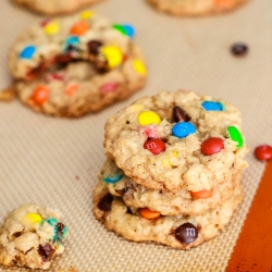 Oatmeal M&M Cookies