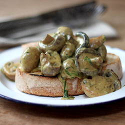 Tarragon and Mustard Mushrooms