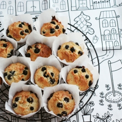 Light Blueberry Muffins