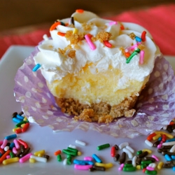 Mini Cake Batter Cheesecakes