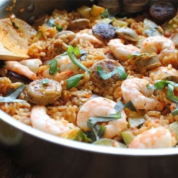 Paella with Zucchini