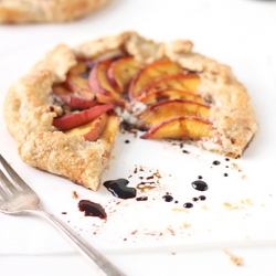 Ricotta Peach Galette