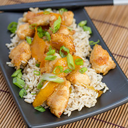 Orange Chicken with Scallions