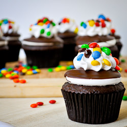 M&M Cupcakes