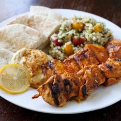 Lebanese Chicken Skewers