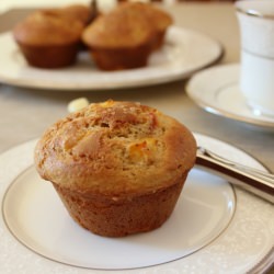 Peach Sour Cream Muffins