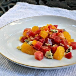 Beet, Orange, and Blue Cheese Salad