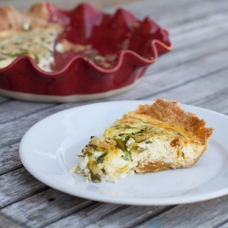 Asparagus Leek Quiche