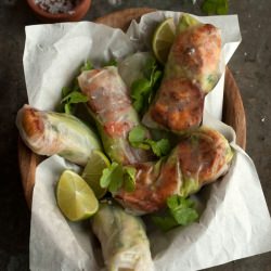 Chipotle Prawn and Guacamole Wraps