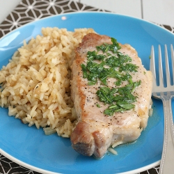 Skillet Pork Chops and Rice