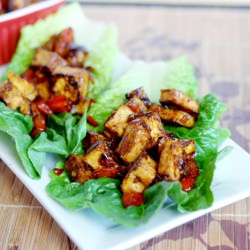 Spicy Tofu Lettuce Wraps