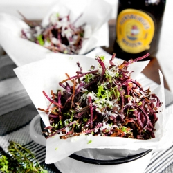 Purple Shoestring Oven Fries