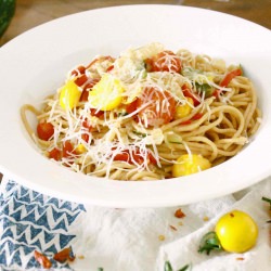 Tomato and Marrow pasta