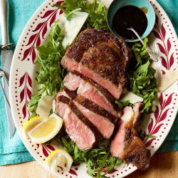 Steak with Arugula & Tangy Glaze