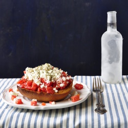 Cretan dakos (Cretan rusk salad)