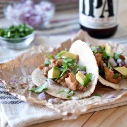 Beer Braised Chicken Tacos