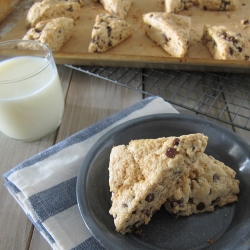 Whole Wheat Chocolate Chip Scones