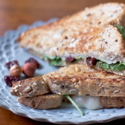 Cherry and Hazelnut Grilled Cheese