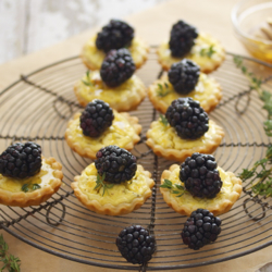 Blackberry Goat Cheese Tartlets