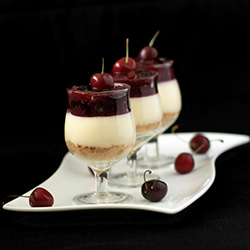 Eggless No Bake Fresh Cherry Cheese