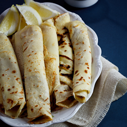 Pancakes with Cinnamon Sugar.