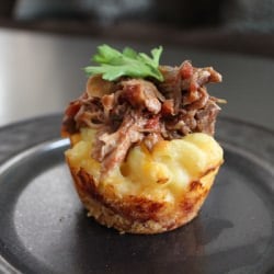 Mac n Cheese Cups with Pork Ragu