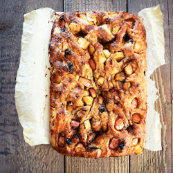 Apple and Salted Caramel Focaccia