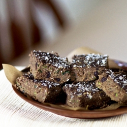 Double Chocolate Zucchini Brownies