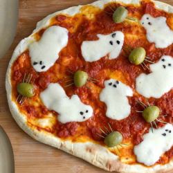 Halloween Ghost Pizza