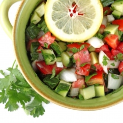 Tomato & Cucumber Salad with Lemon