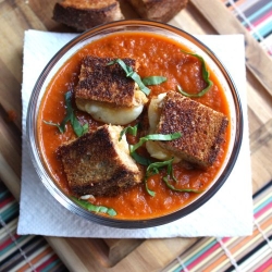 Roasted Tomato-Basil Soup