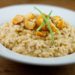 Vegan Risotto with Roasted Pumpkin