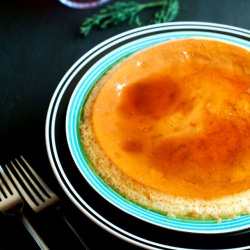 Flan with Caramel Topping