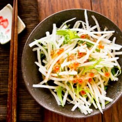 Daikon Salad with Plum Dressing