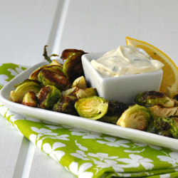 Crispy Brussel Sprouts with a Garlic