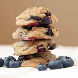 Lemony Blueberry Muffin Cookies