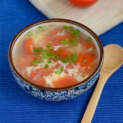 Tomato Egg Drop Soup