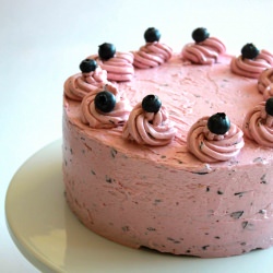 Choco Cake w/ Blueberry Buttercream